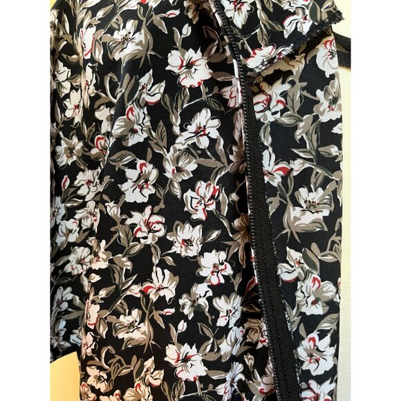 Vintage 1980s Breli Originals Floral Maxi Dress With Lace Collar 14 Cottagecore - Picture 9 of 9